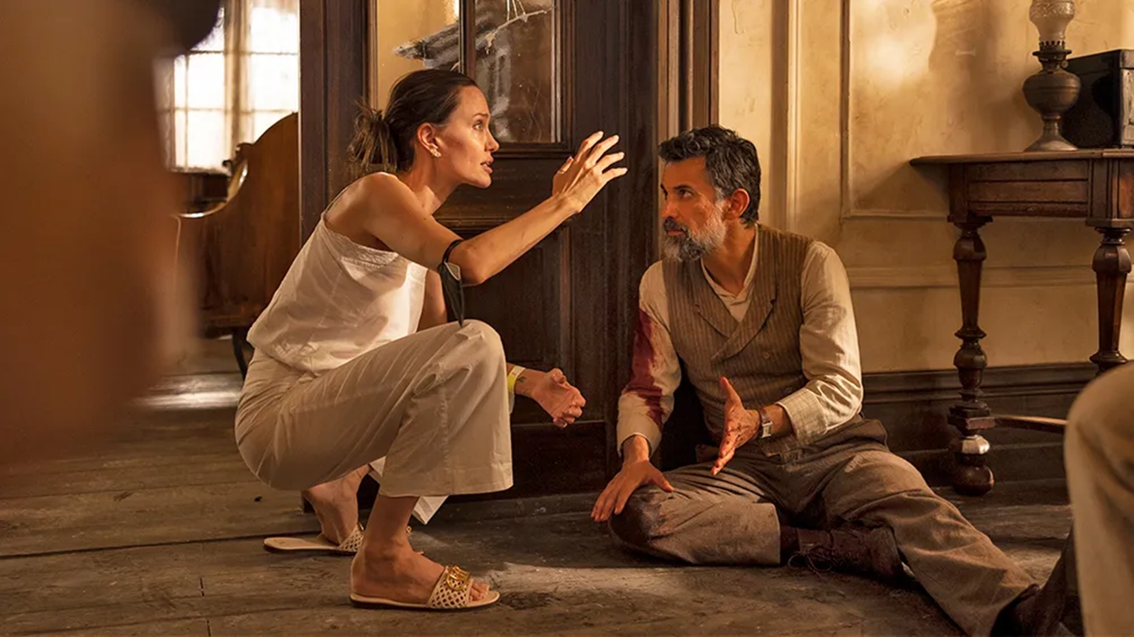 Angelina Jolie sul set