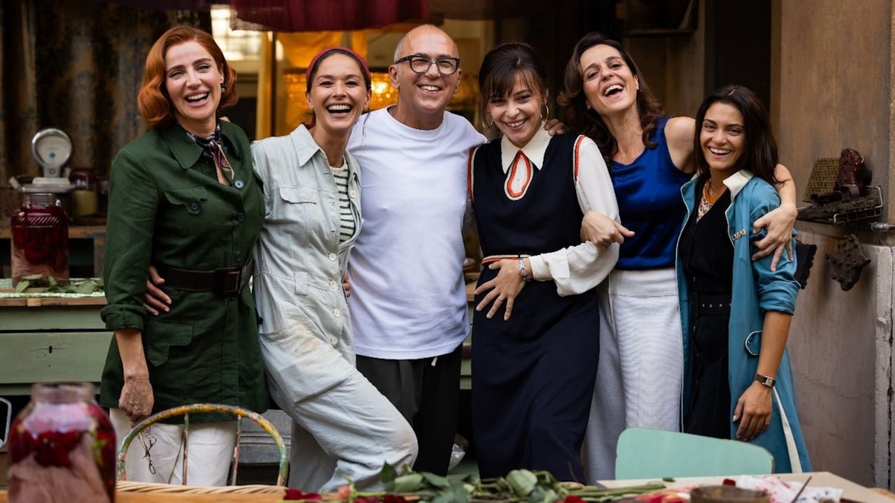 Ferzan Ozpetek e il cast di Diamanti