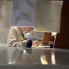 Hayao Miyazaki e l'airone: un frame del film