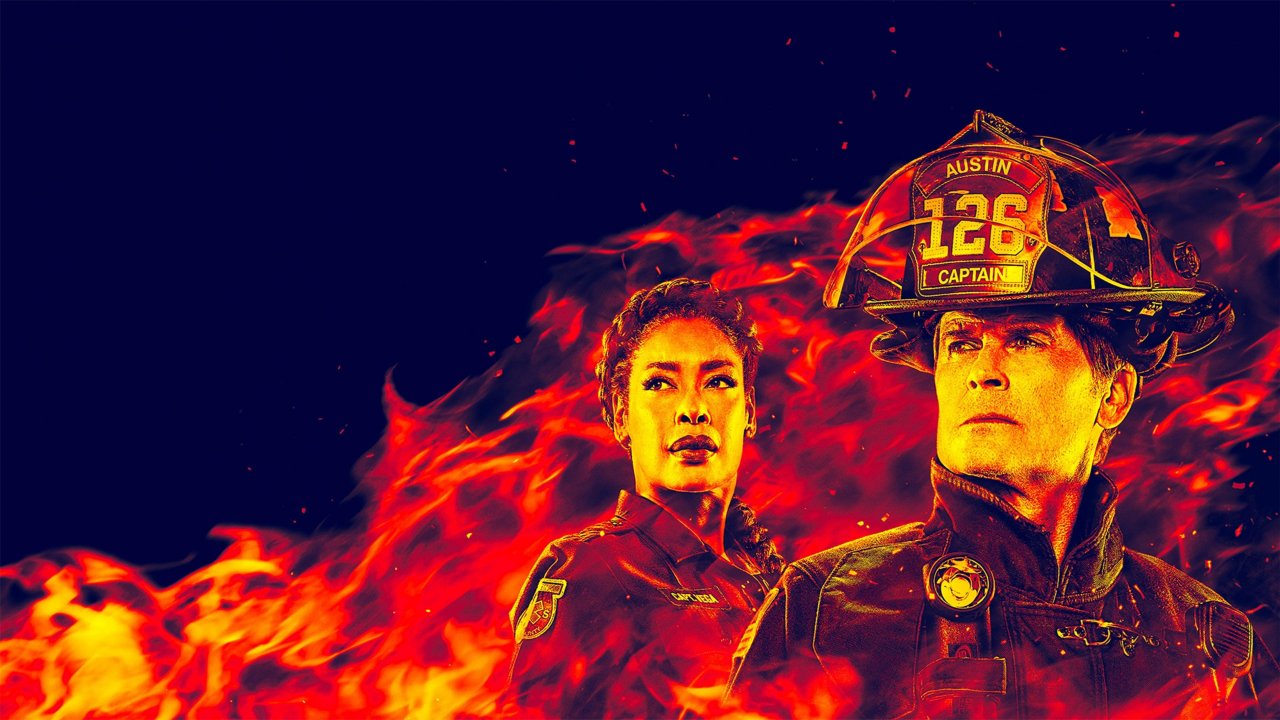 Rob Lowe e Gina Torres in un'immagine promozionale di 9-1-1: Lone Star