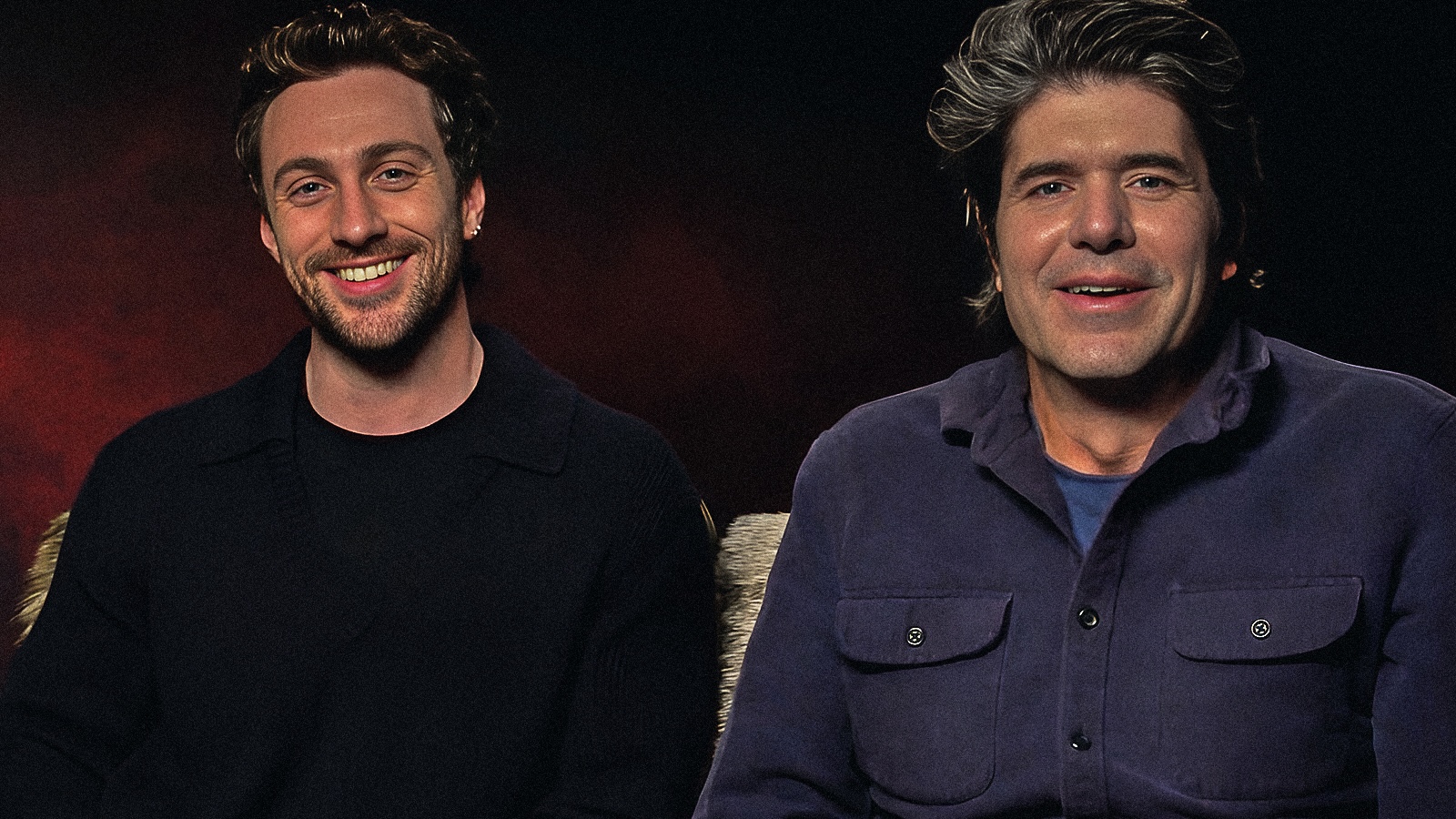 Aaron Taylor-Johnson e  J.C. Chandor durante la nostra intervista