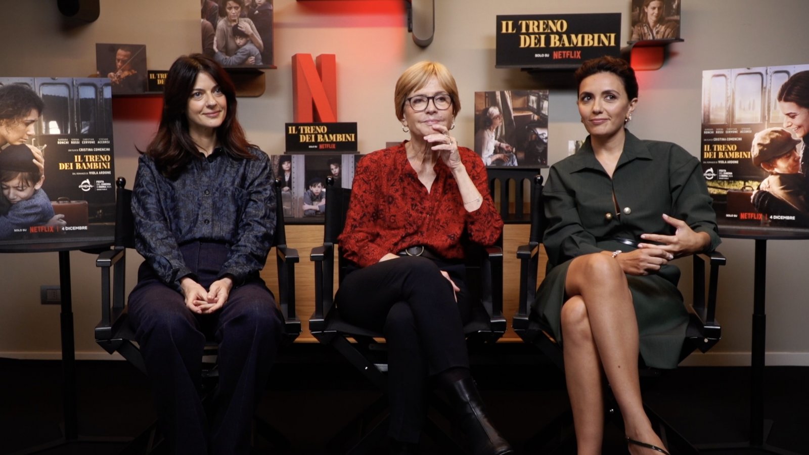 Cristina Comencini, Serena Rossi, Barbara Ronchi durante la nostra video intervista