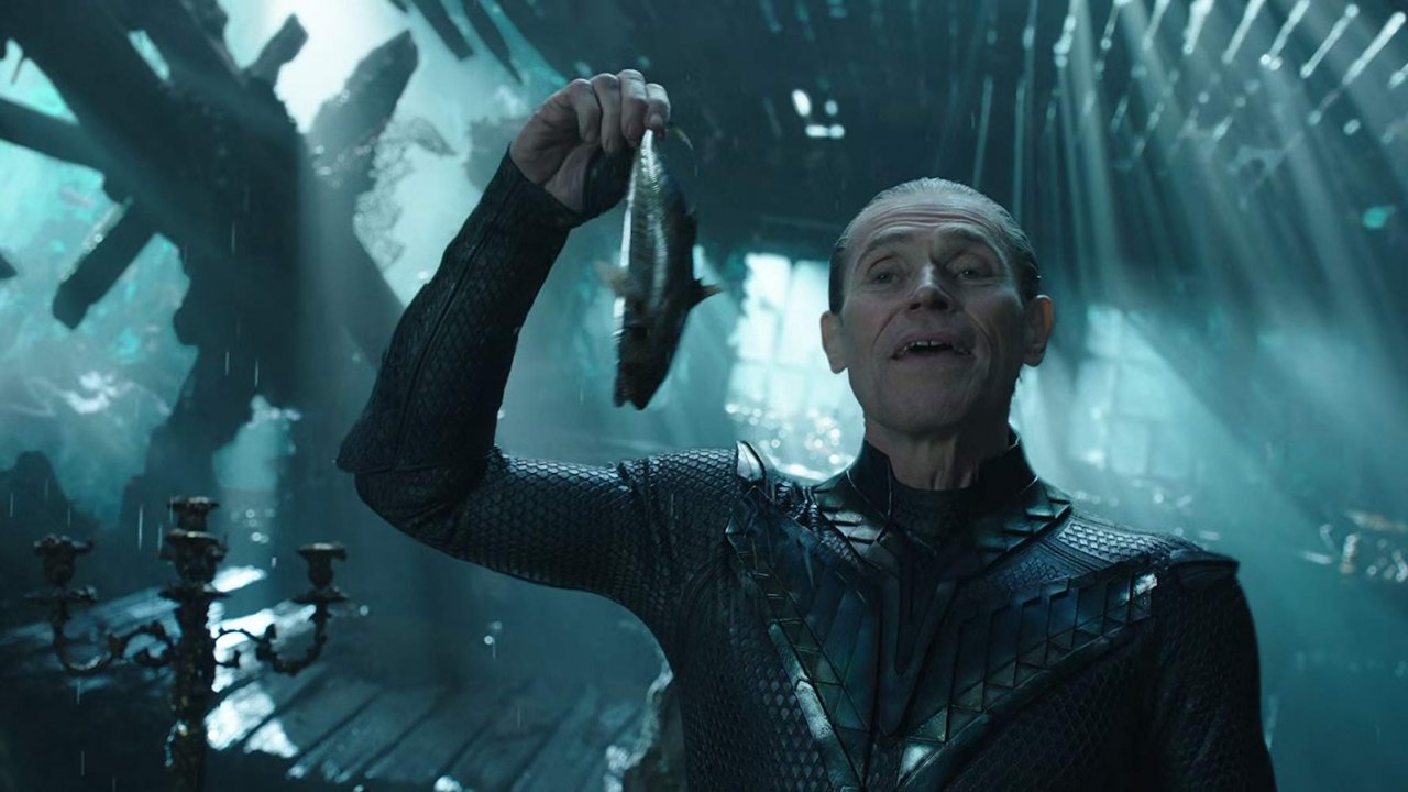 Willem Dafoe in una scena di Aquaman