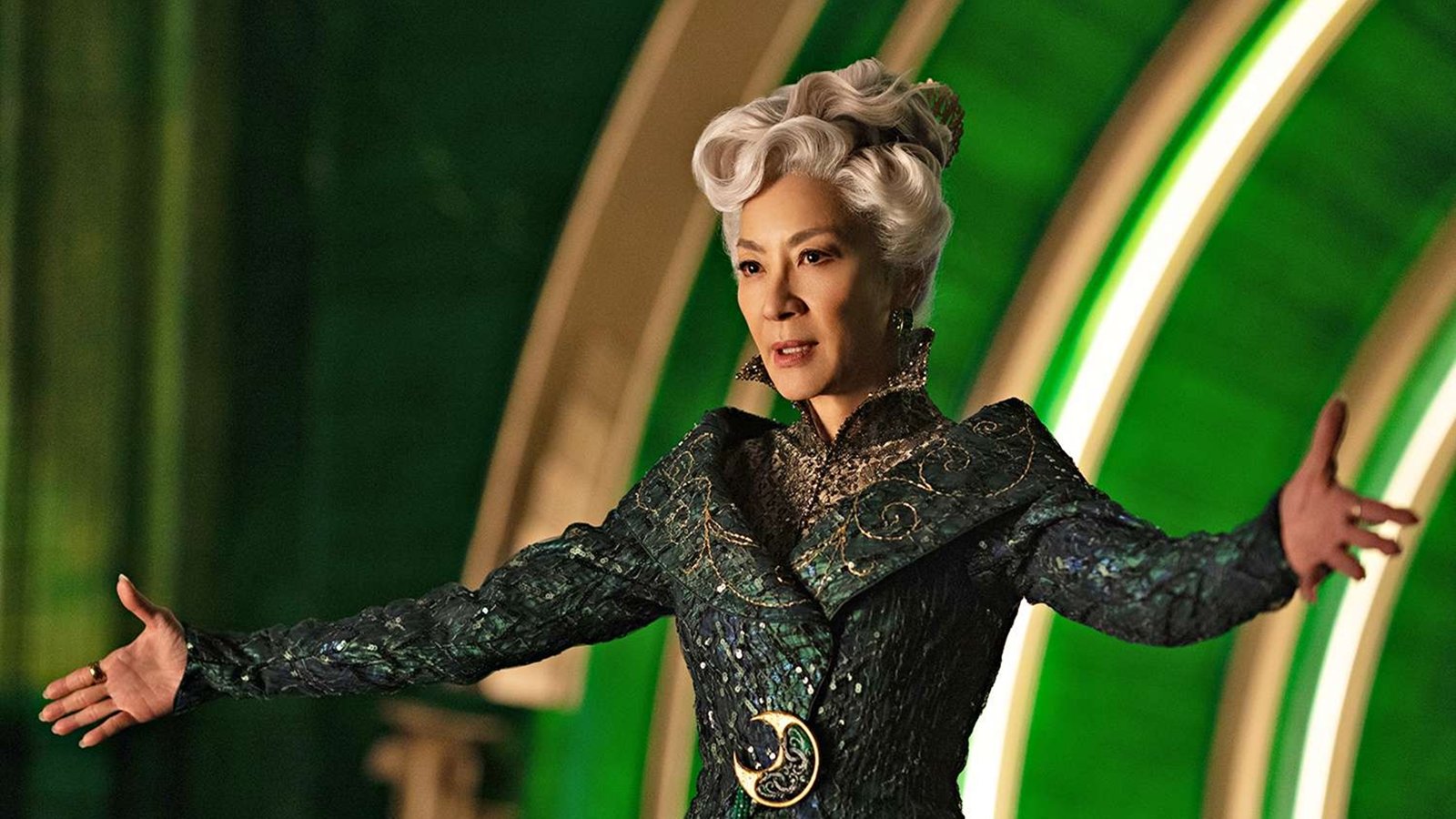 L'attrice Michelle Yeoh in Wicked