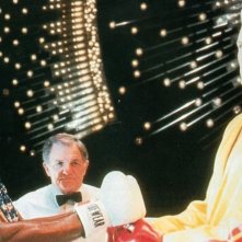 Rocky IV: Carl Weather e Dolph Lundgren prima dell'incontro