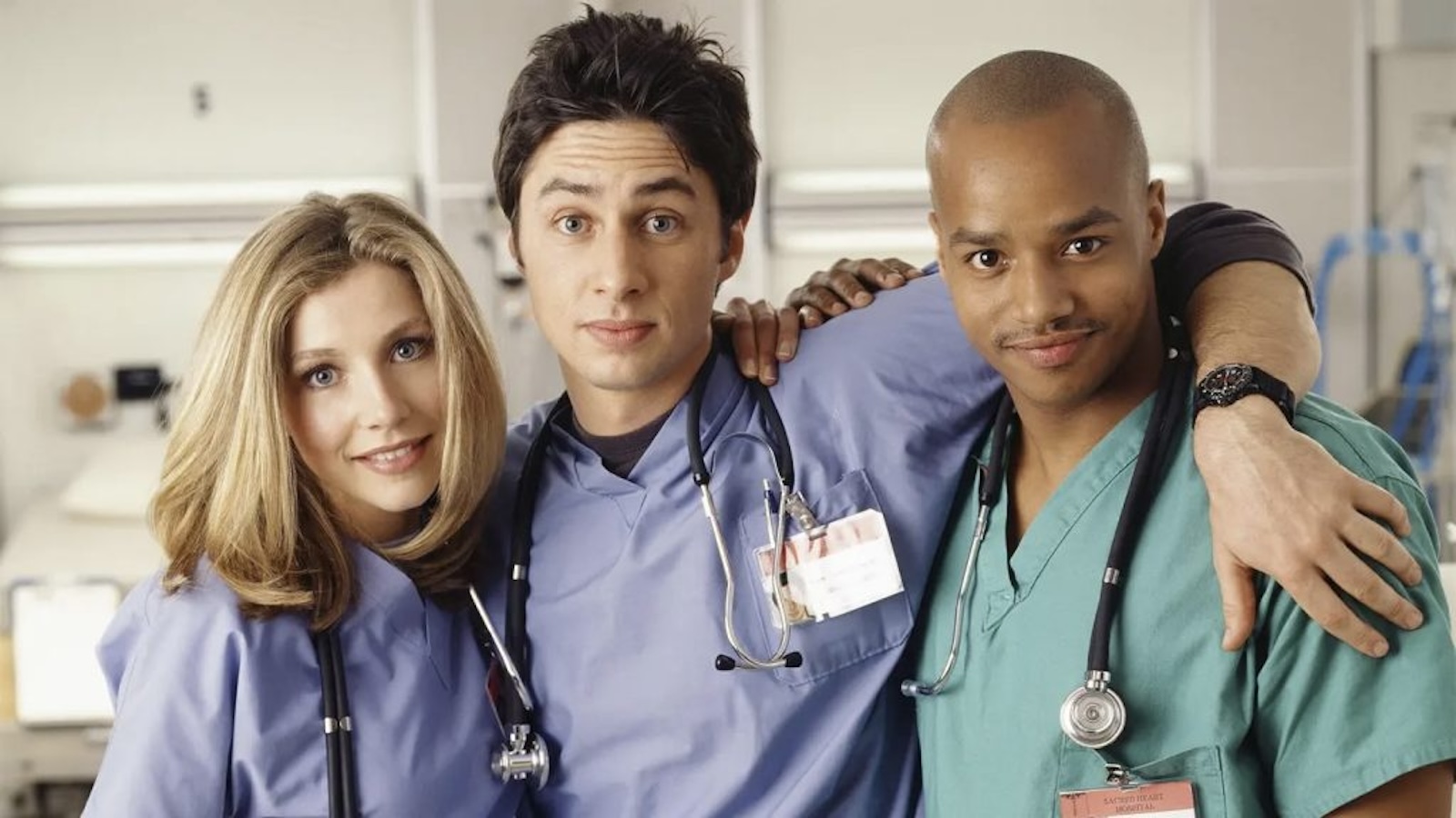 I tre protagonisti di Scrubs