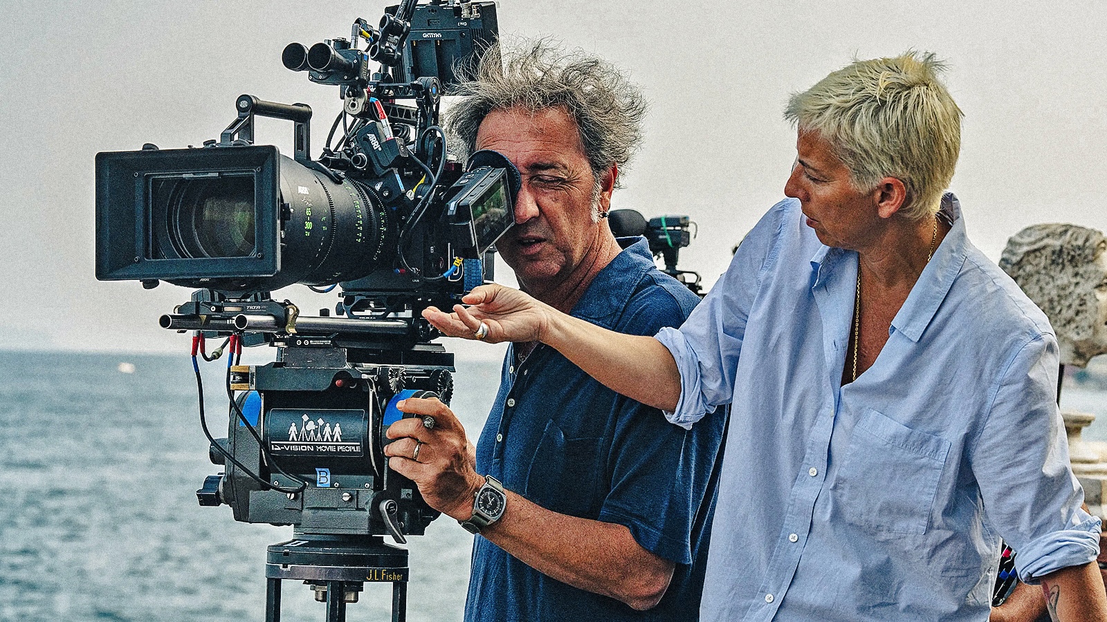 Celeste Dalla Porta sul set di Parthenope con Paolo Sorrentino