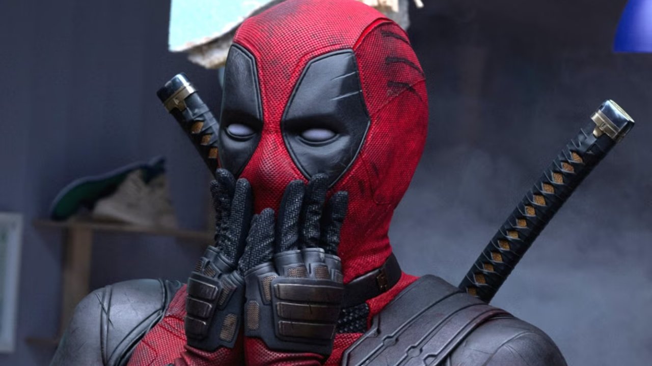 Ryan Reynolds in una foto di Deadpool