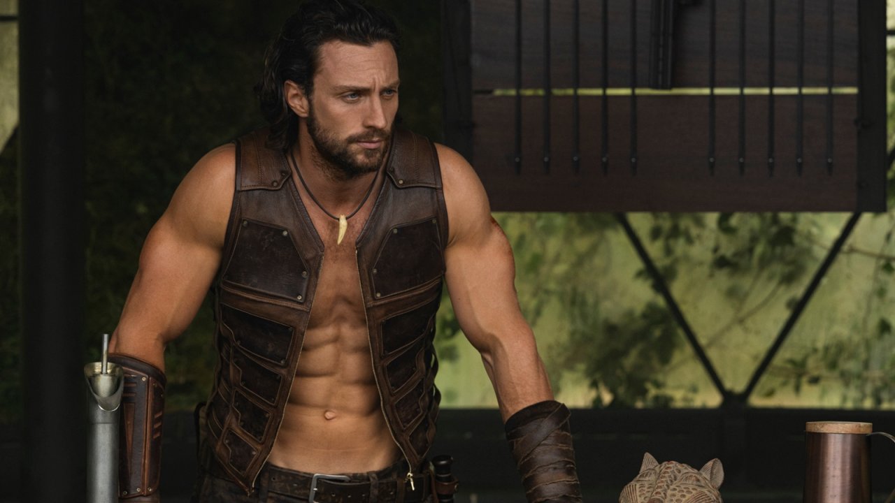 Aaron Taylor Johnson in una foto di Kraven il Cacciatore