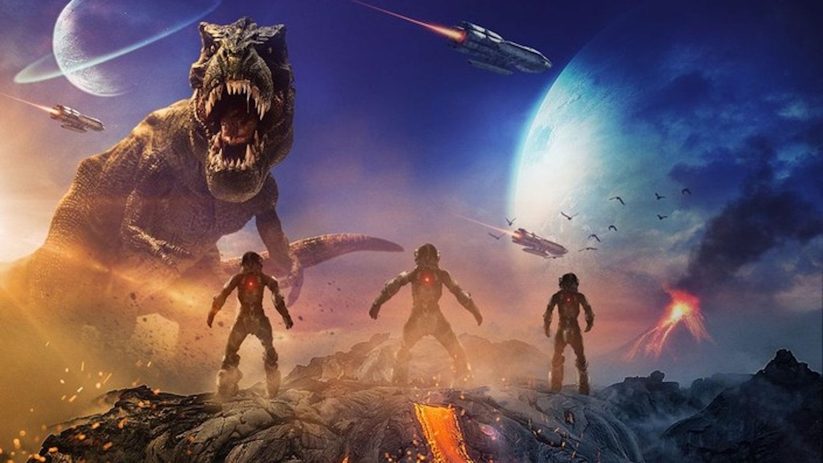 Un banner di Jurassic Galaxy