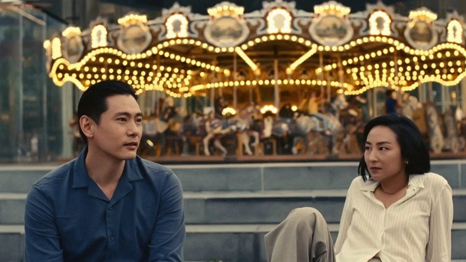 Immagine da una scena di Past Lives.
