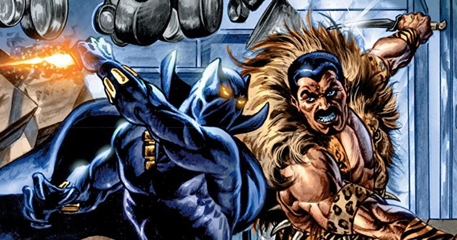 Kraven contro Black Panther in una storia a fumetti