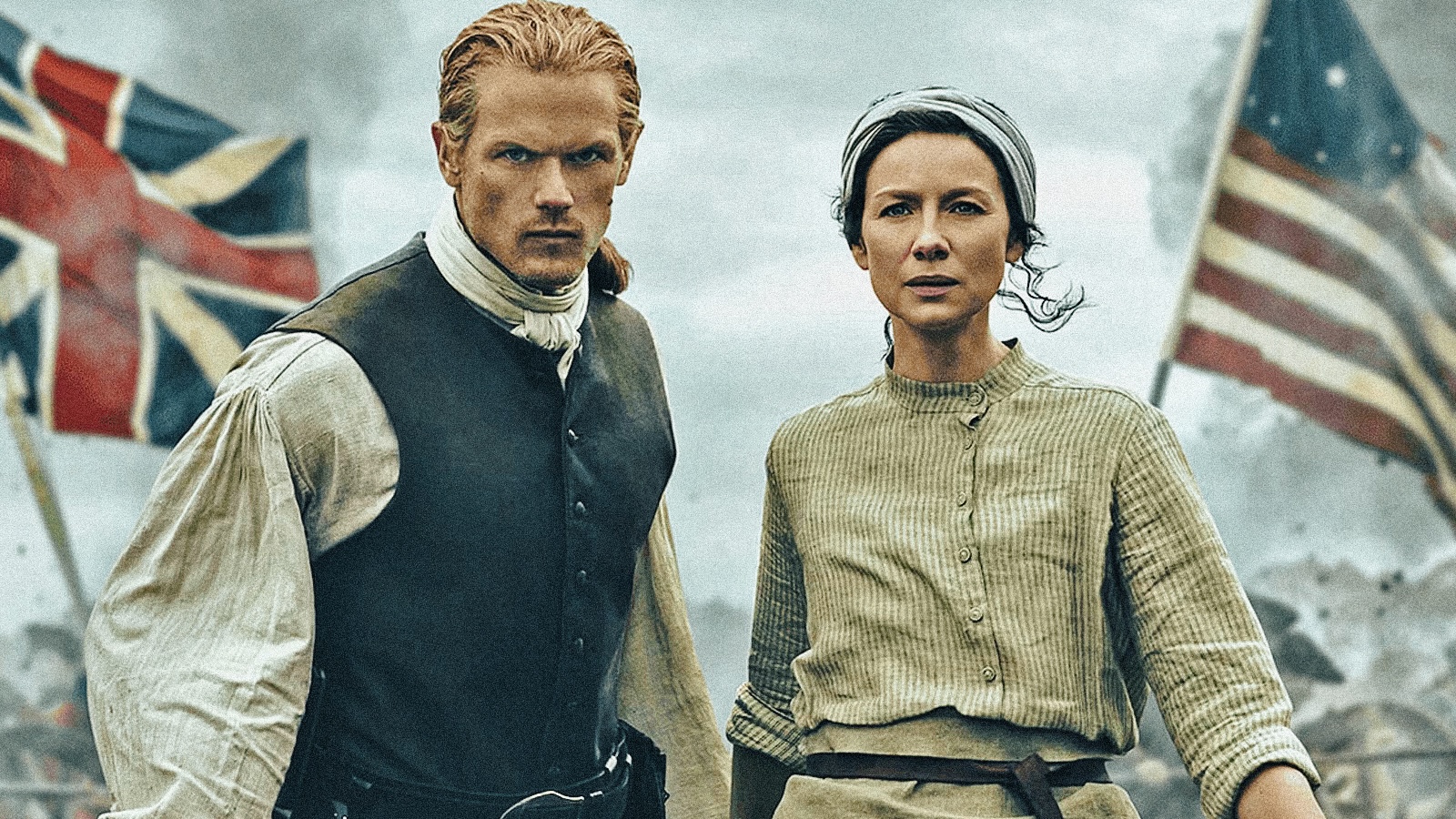 Caitríona Balfe e Sam Heughan in Outlander 7