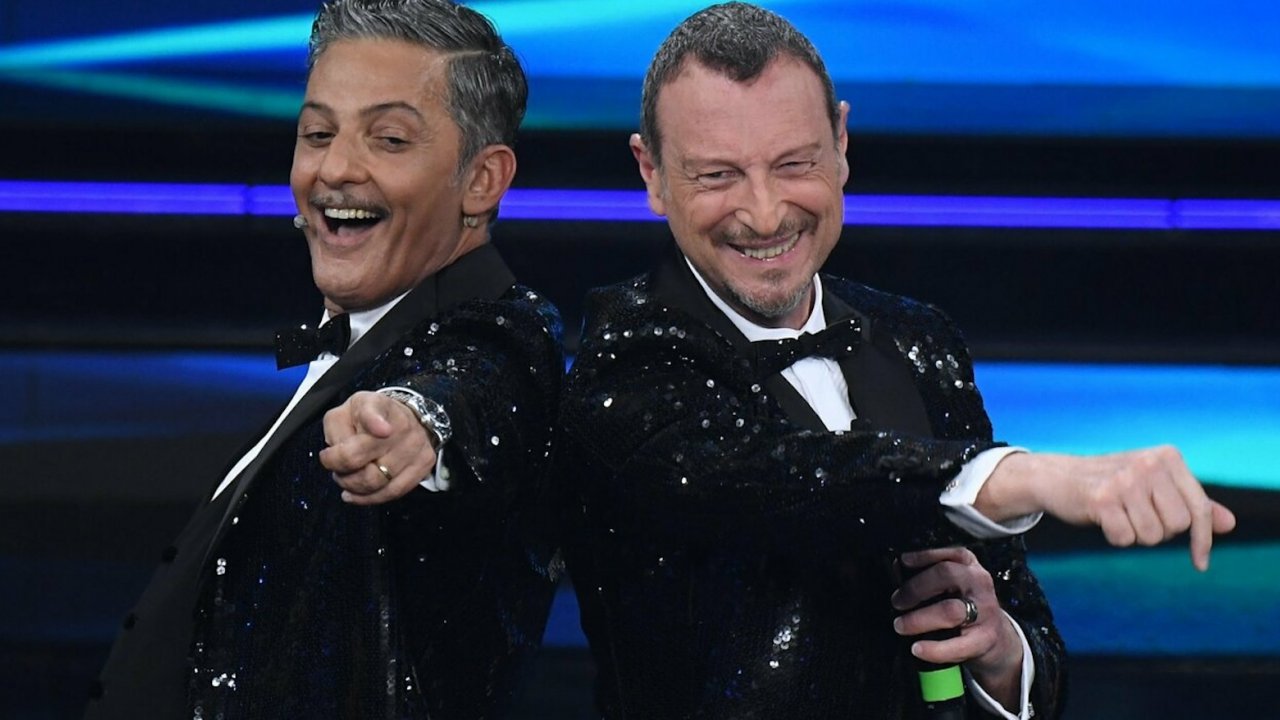 Fiorello e Amadeus a Sanremo