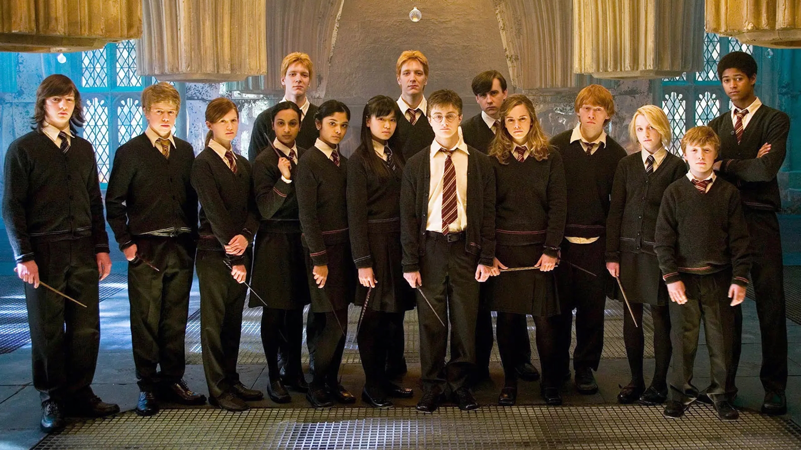 Una foto del cast di Harry Potter