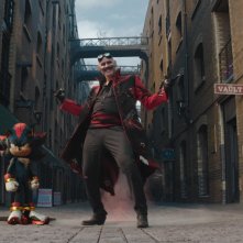 Sonic 3 - Il Film: Jim Carrey in un momento del film in cui interpreta due personaggi diversi