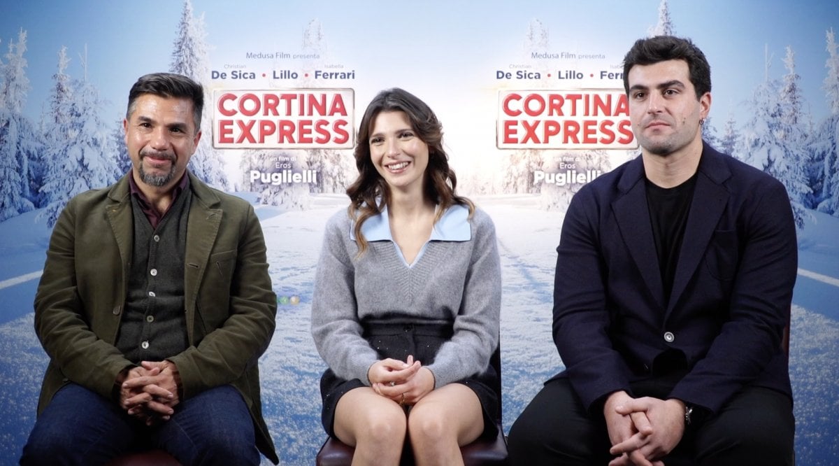 Eros Puglielli, Beatrice Modica e Francesco Bruni: “Cortina Express? Un omaggio ai cinepanettoni”