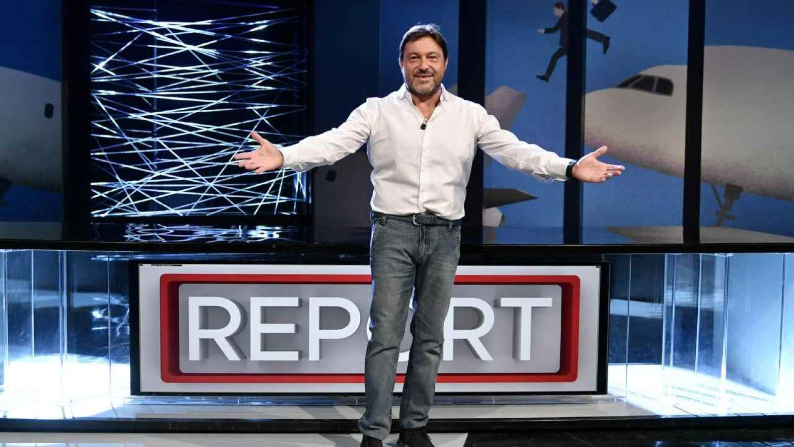 Sigfrido Ranucci nello studio di Report