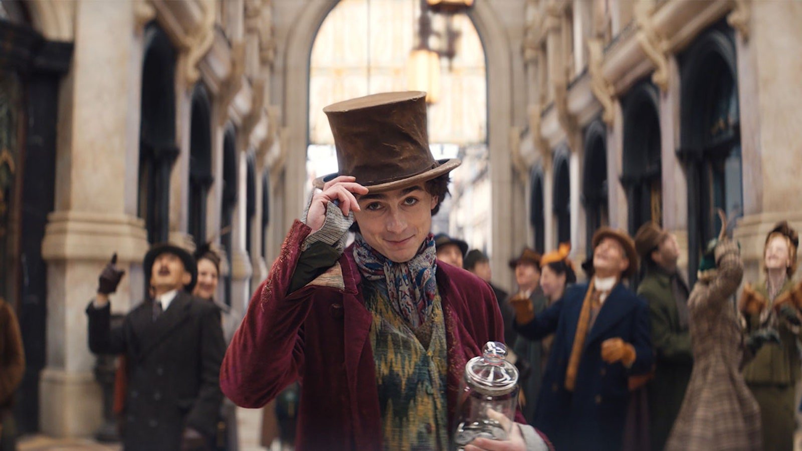 Wonka: Timothée Chalamet in un'immagine del film