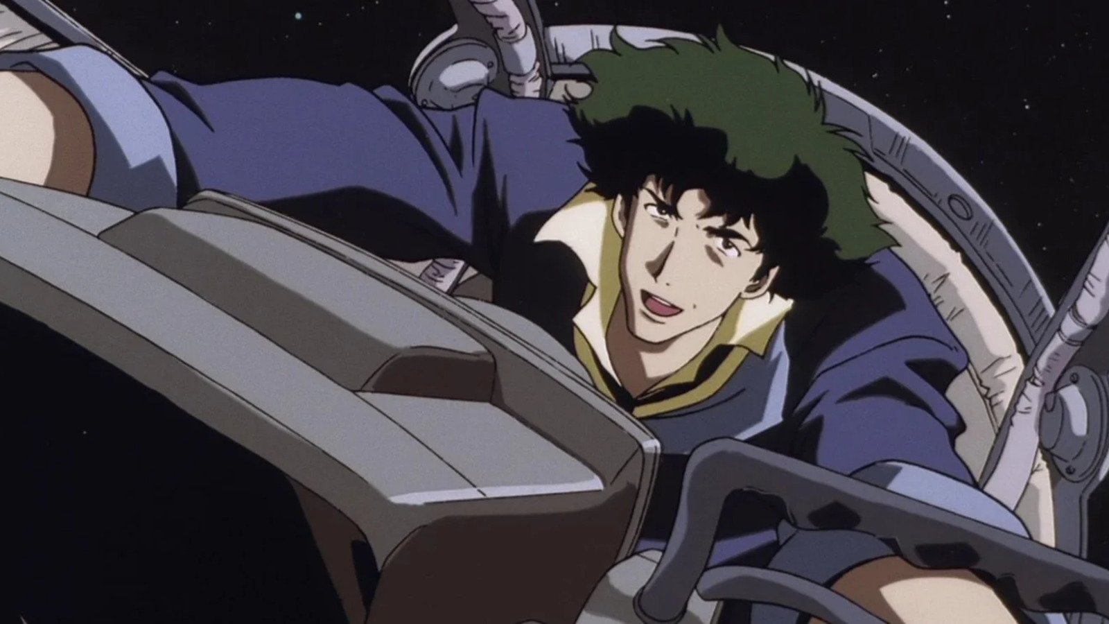 Spike in una scena di Cowboy Bebop.