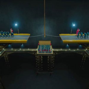 Squid Game. Il gioco del tiro alla fune nella serie Netflix.