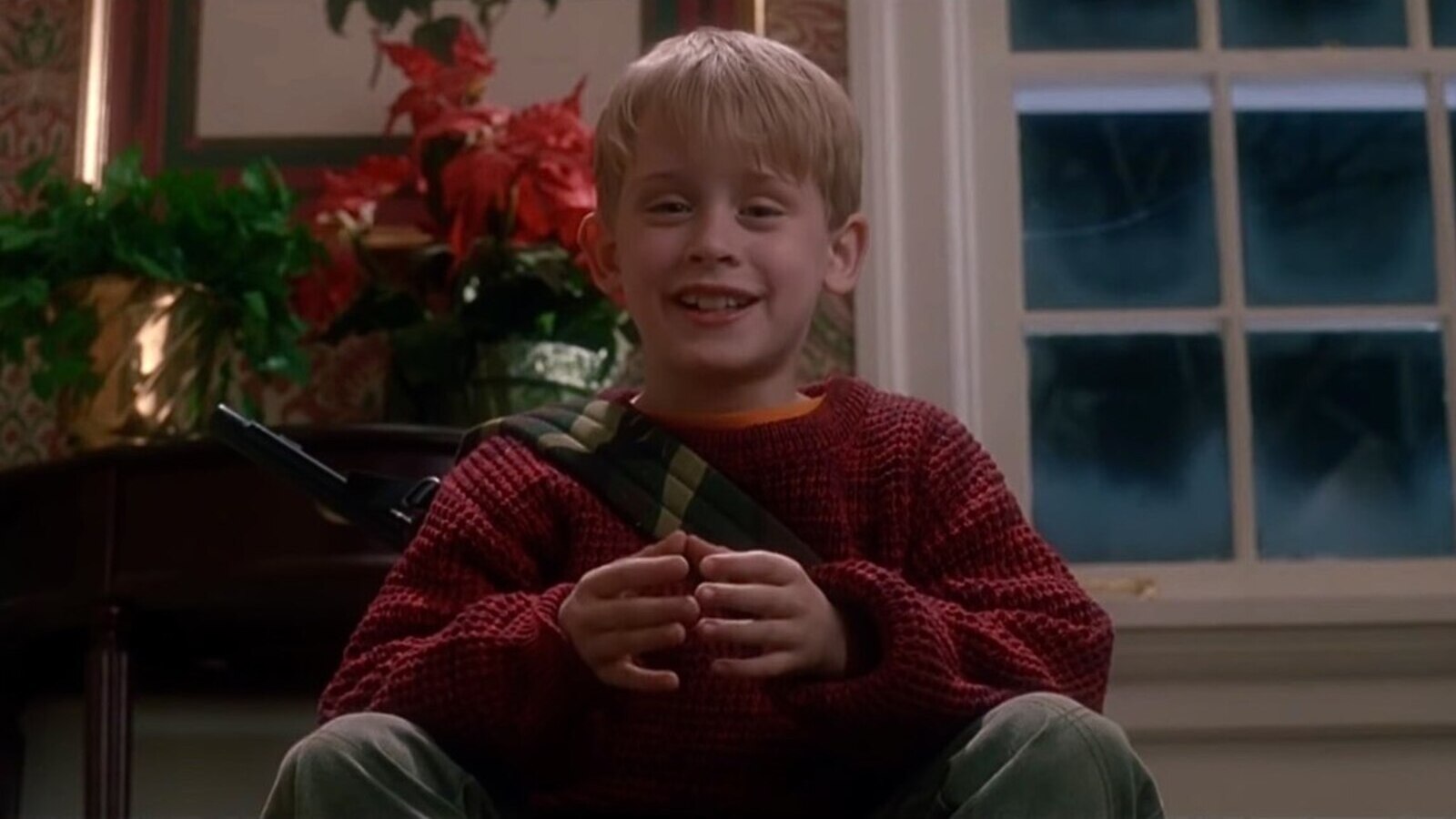 Macaulay Culkin in una scena di Mamma, ho perso l'aereo