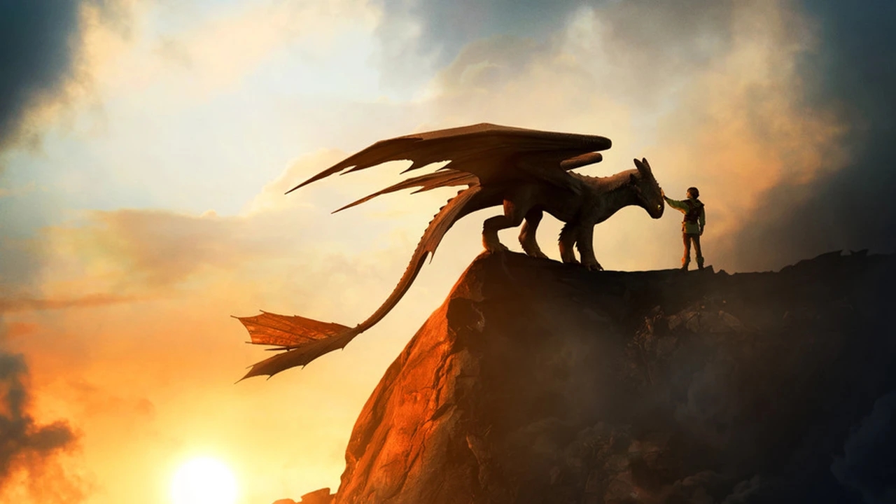 Una scena di Dragon Trainer