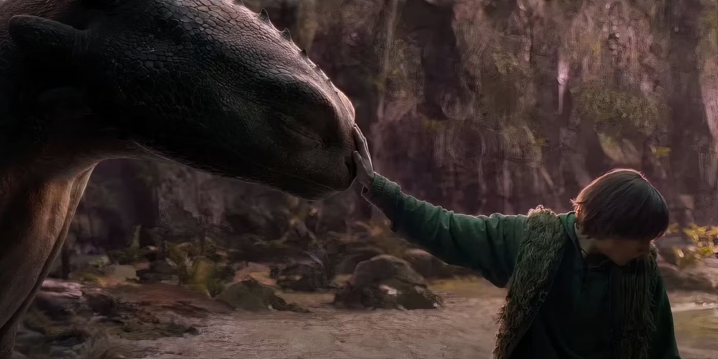 Una scena del live action di Dragon Trainer