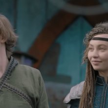 Dragon Trainer: Nico Parker e Mason Thames in una scena