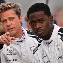 F1: Brad Pitt con Damson Idris sul set del film
