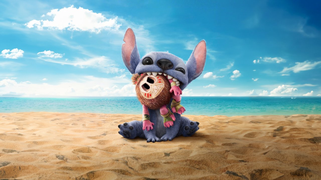L'alieno Stitch in spiaggia