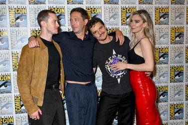 Thefantastic Four First Steps Joseph Quinn Ebon Moss Bachrach Pedro Pascal Vanessa Kirby