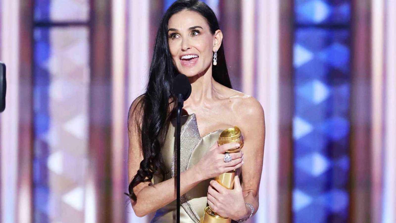 Demi Moore ai Golden Globes