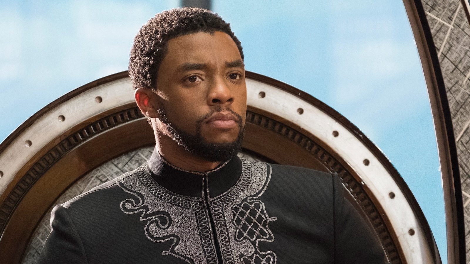 Black Panther: Chadwick Boseman in una scena