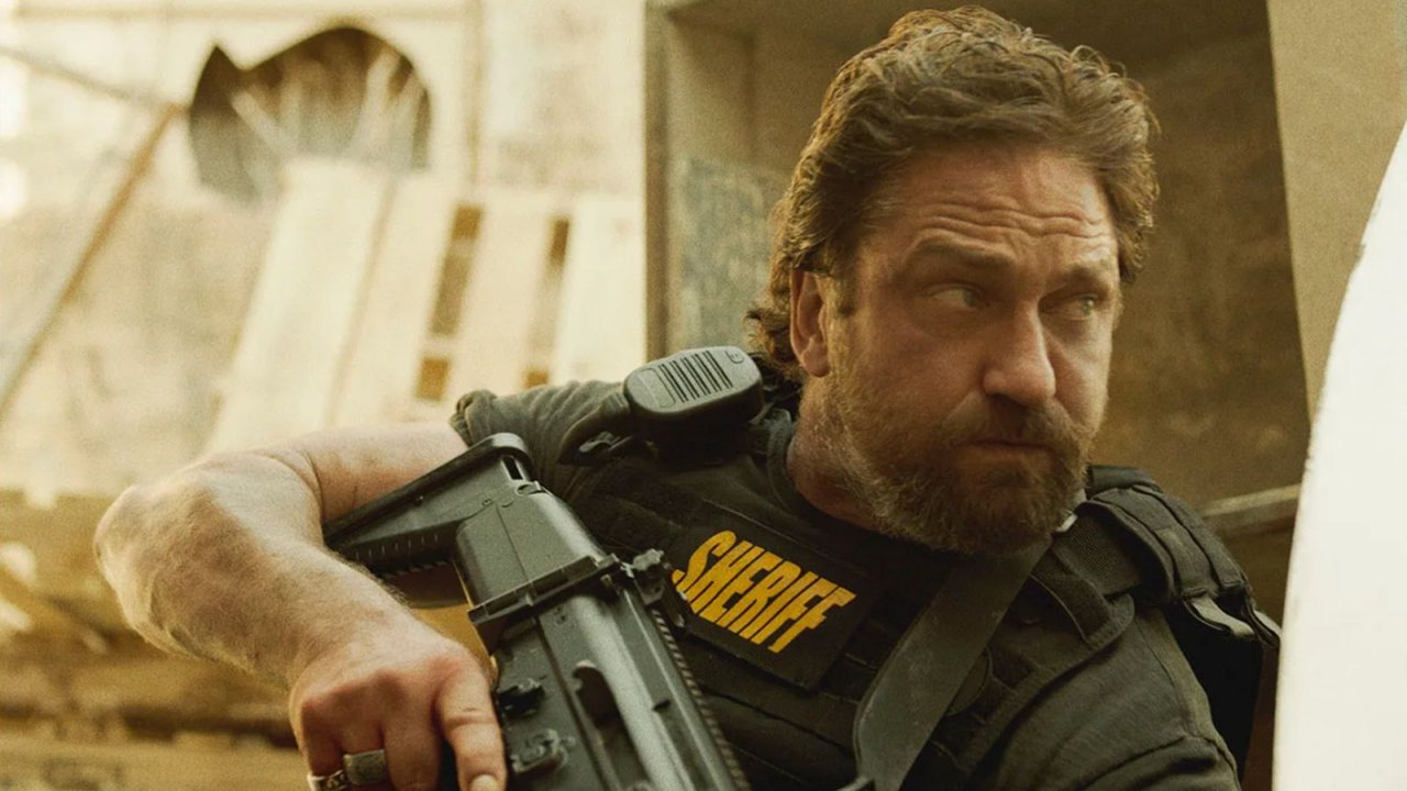 Gerard Butler in azione in Nella Tana dei Lupi 2 - Pantera