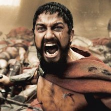 L'attore scozzese Gerard Butler in una scena del film 300