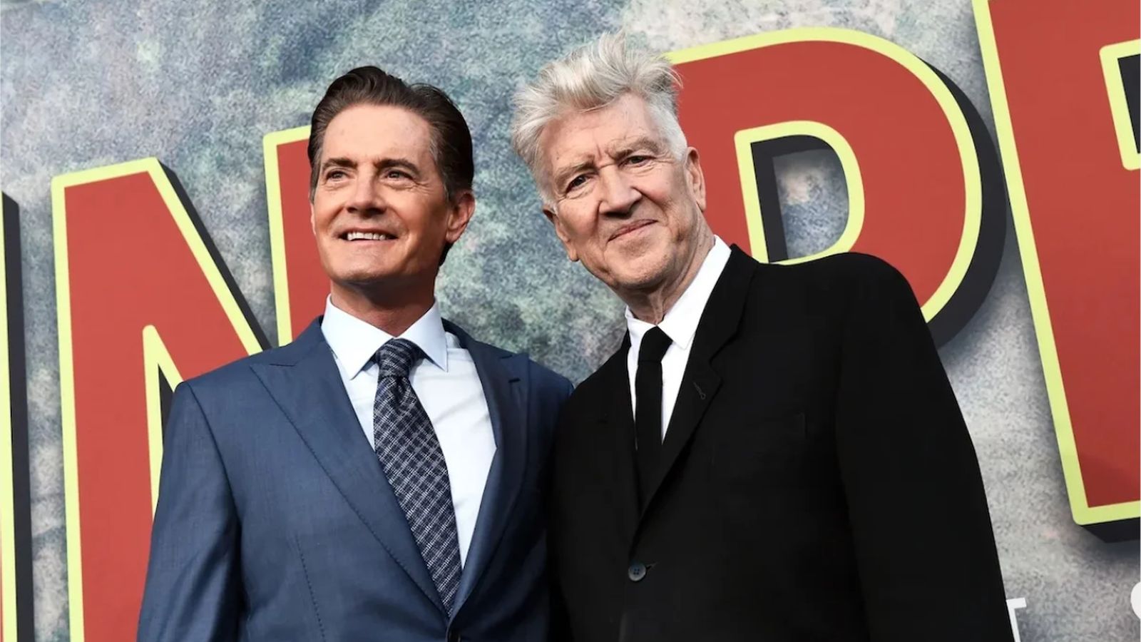 David Lynch e Kyle MacLachlan sorridenti sul red carpet