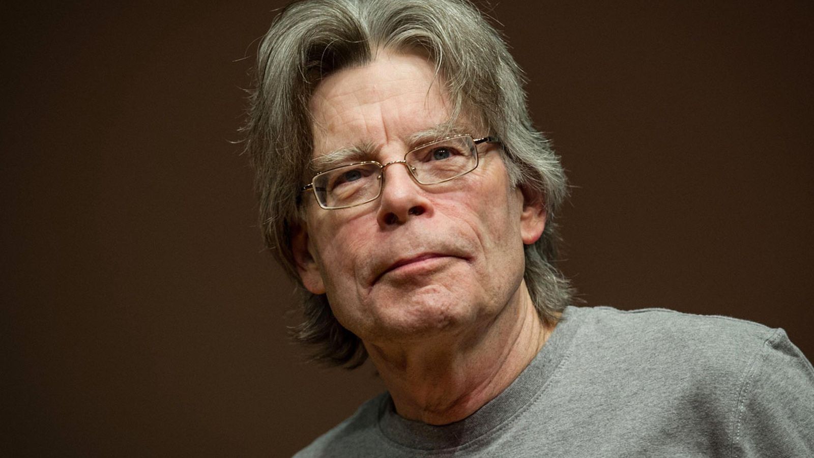 Un primo piano di Stephen King