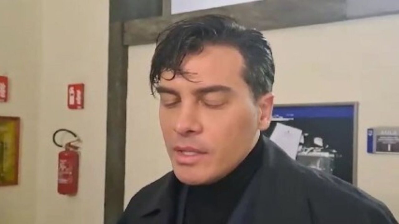 Alessandro Basciano all'uscita dell'udienza di oggi