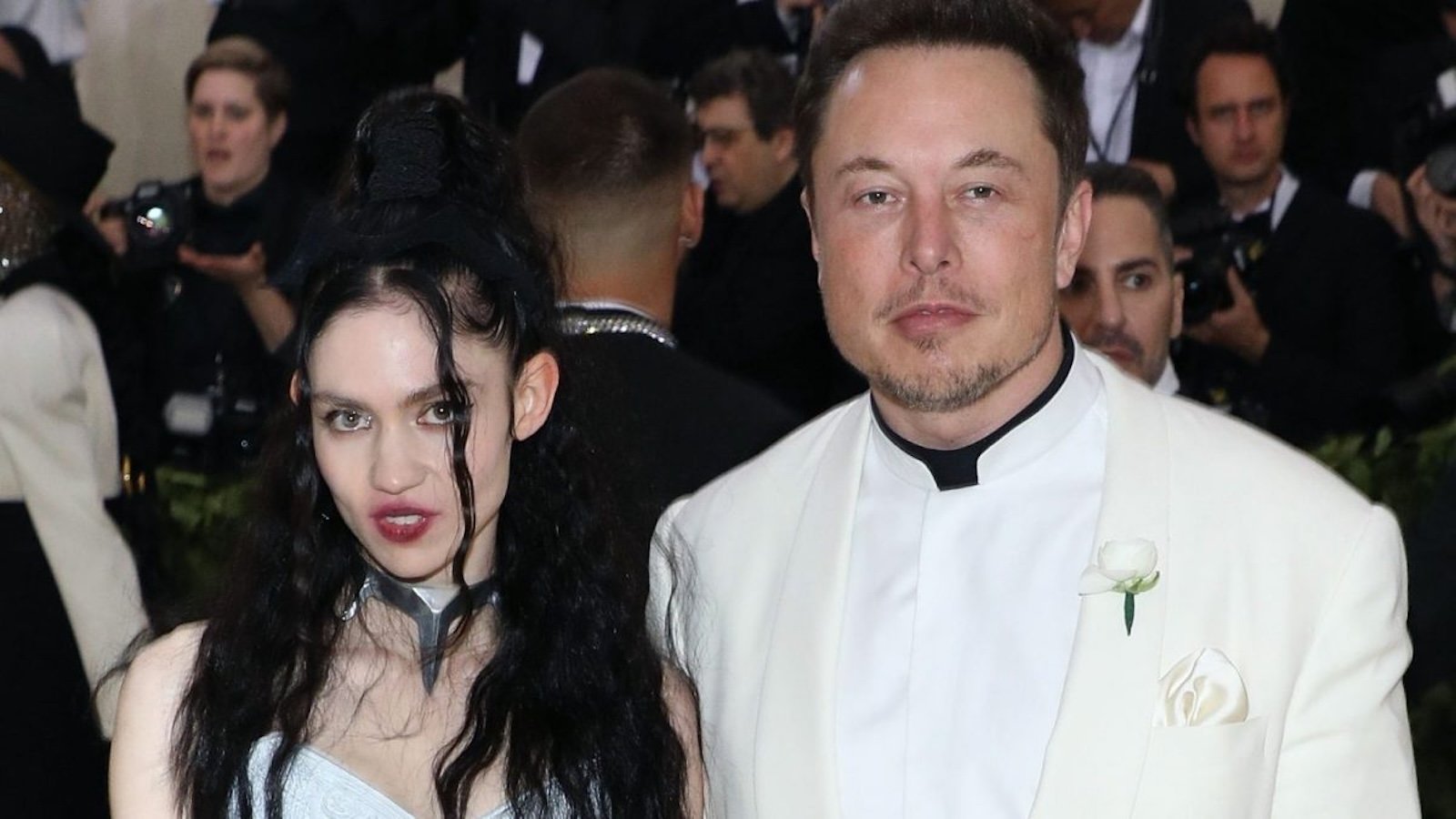 Grimes e Elon Musk a un evento