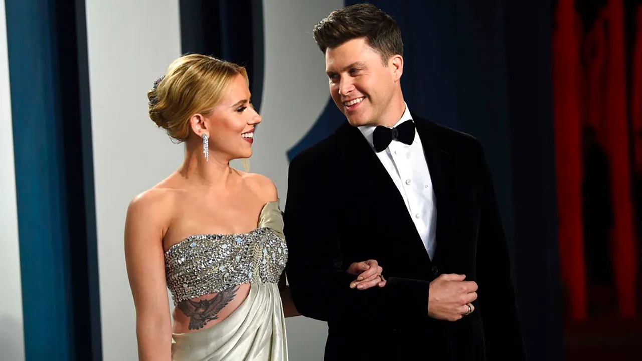 Scarlett Johansson e Colin Jost insieme ad un evento