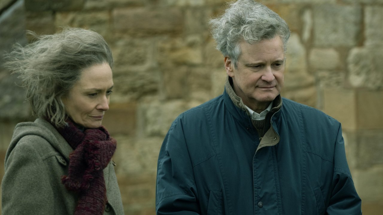 Colin Firth e Catherine McCormack in una foto della serie ispirata  al fatto di cronaca