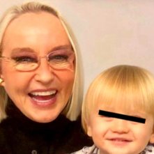 Eleonora Giorgi e il nipote Gabriele, figlio di Paolo Ciavarro