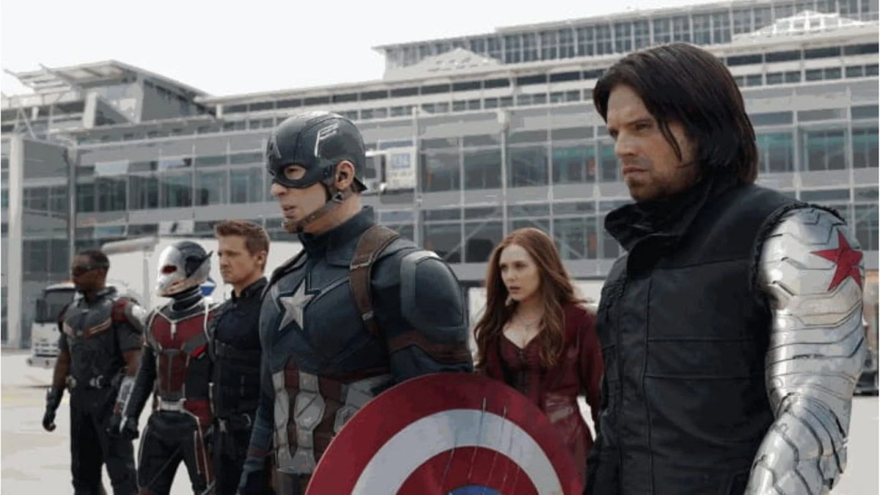 Immagine da una scena di Captain America: Civil War.