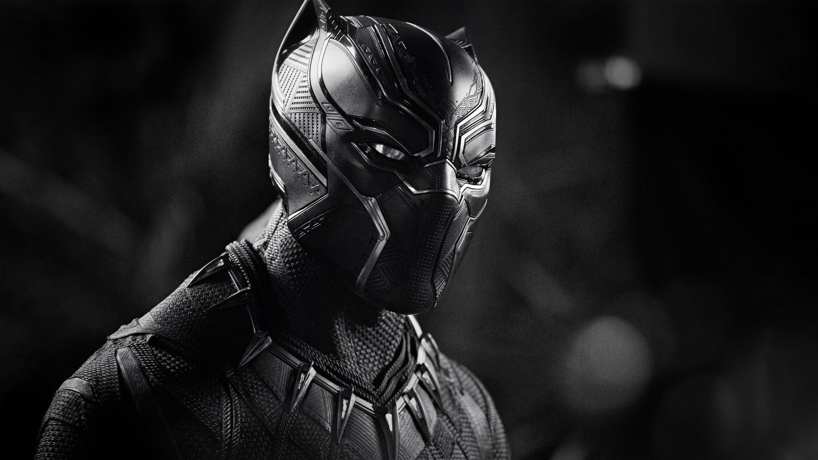 Black Panther in una scena del film Marvel Studios