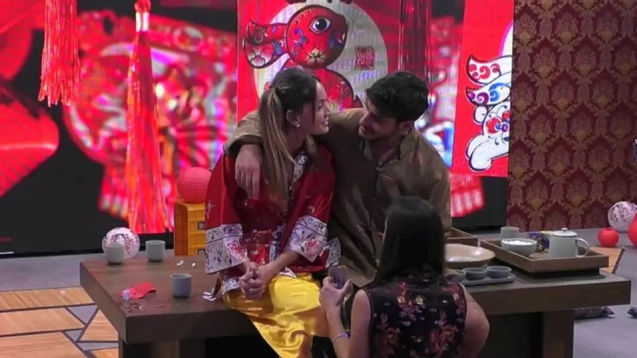 Javier ed Helena durante la serata dedicata al Capodanno cinese