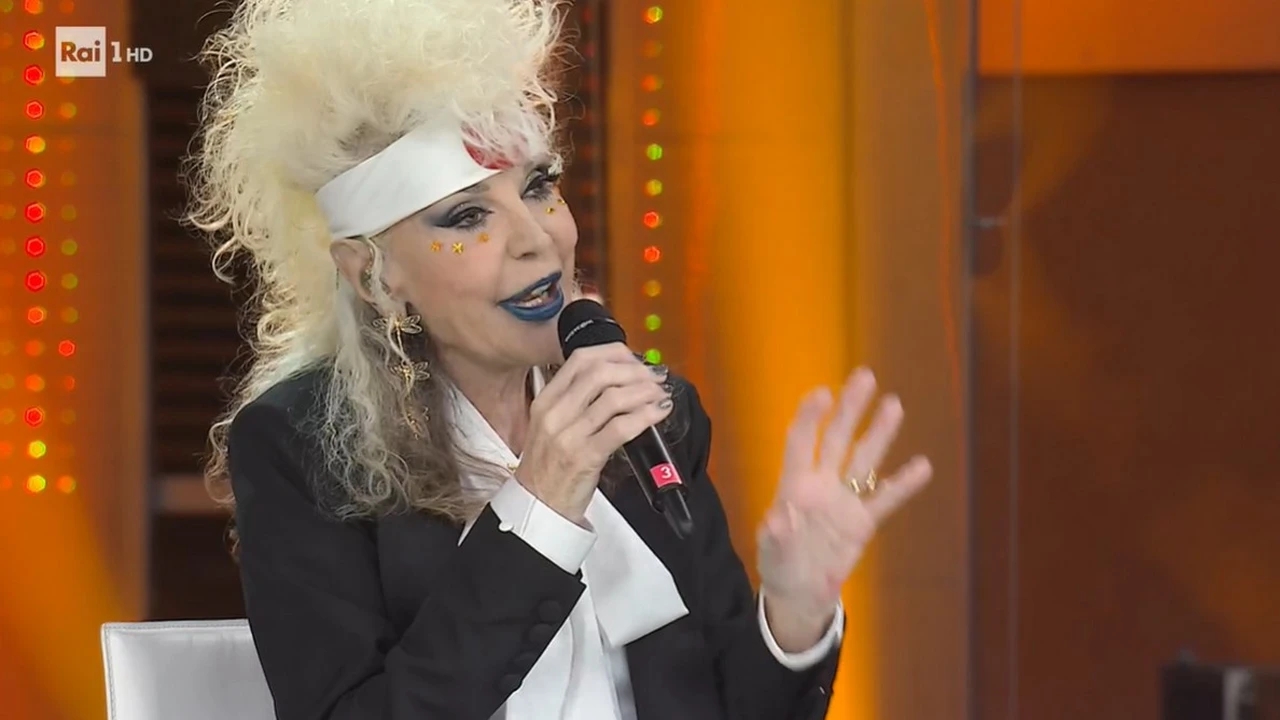 Primo piano di Donatella Rettore a Ora o mai più