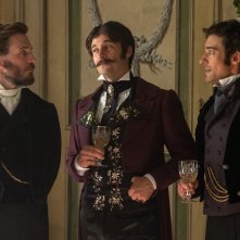 Il Conte di Montecristo. Sam Claflin, Lino Guanciale e Blake Ritson in una scena della serie.