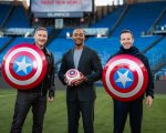 Captain America: Brave New World, Totti e Del Piero incontrano Anthony Mackie all'Olimpico