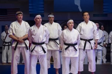 Cobra Kai 6 Pt 3 William Zabka Tanner Buchanan Ralph Macchio Mary Mouser Yuji Okumoto